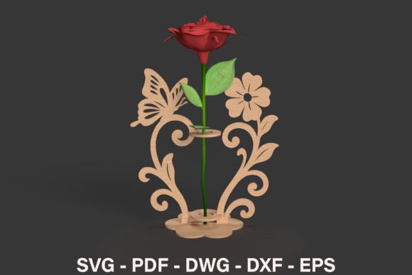 Butterfly Rose Display Stand SVG Review