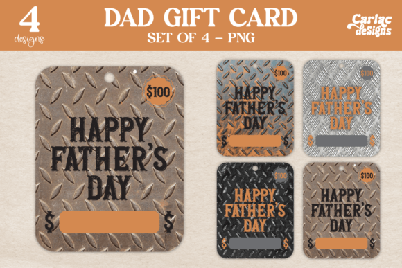 Dad Gift Cards: A Graphic Design Asset for Crafts and Branding