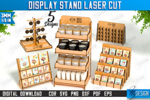 Display Stand Laser Cut Bundle Craft for Stands