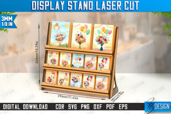 Display Stand Laser Cut Craft CNC
