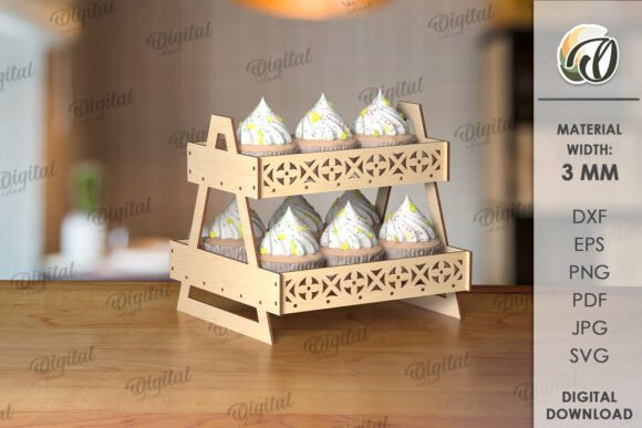 Display Stand Laser Cut. Wooden Stand