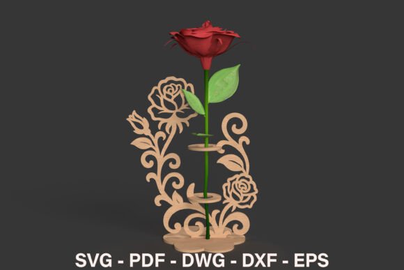 Double Rose Display Stand SVG: Laser Cutting Stands Review