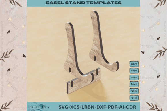 Easel Holder Set for Frames Plates 290 Laser Cutting Stands