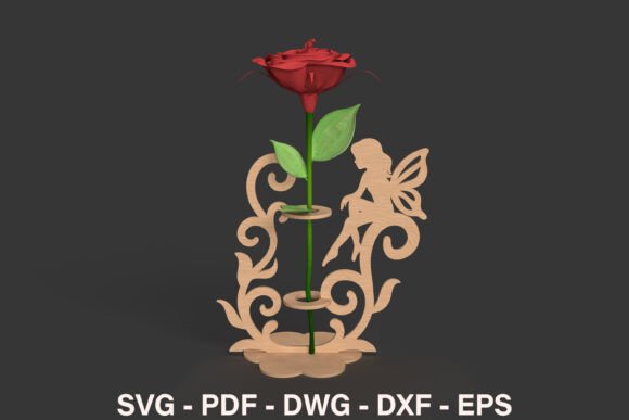 Fairy Flower Display Stand SVG: Laser Cutting Stands Review