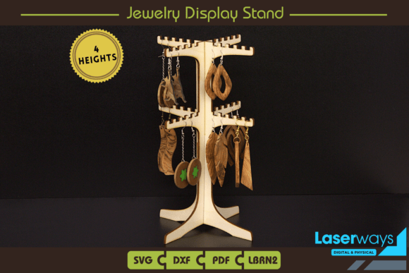 Jewelry Display Stand, 4 Differ. Heights: Laser Cutting Stands Review