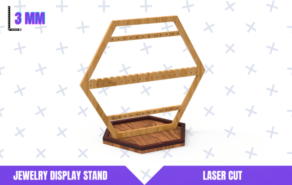 Jewelry Display Stand Svg for Laser Cutting and Stands