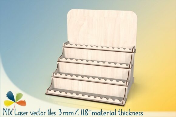 Laser Cut Display Stand 3mm for Modern Stands