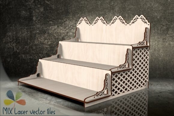 Laser Cut Display Stand with Engraving for Stands