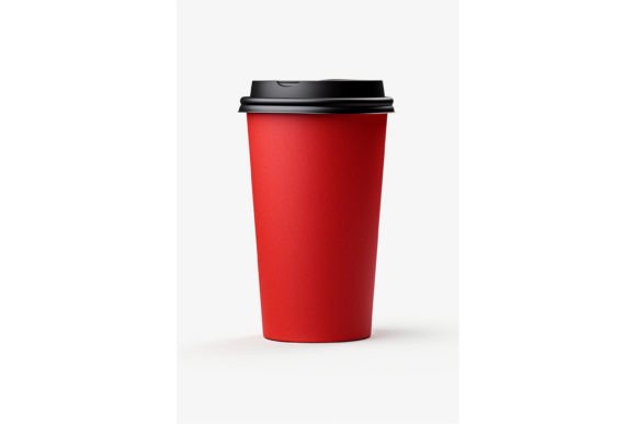 Red Paper Cup Mockup Review for Embroidery Projects