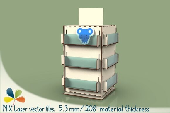 Rotating Laser Cut Display Stand SVG Review