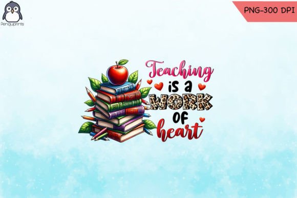 Teaching is a Work of Heart PNG: A Graphics & Crafts Review