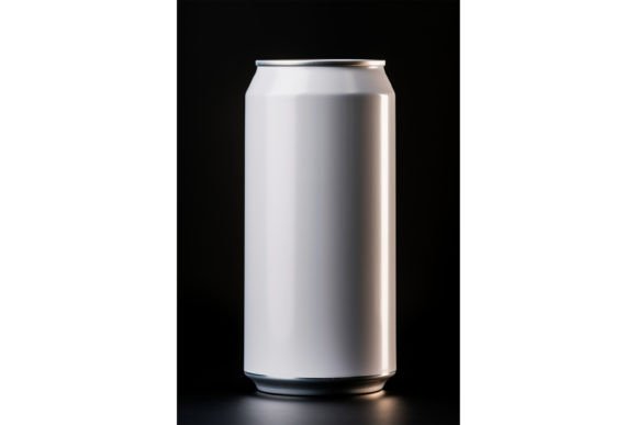 White Drink Can Mockup for Graphics and Cans Amp Projects
