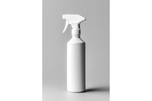 White Spray Bottle Mockup: Essential Graphics for Cosmetic Bottles Amp